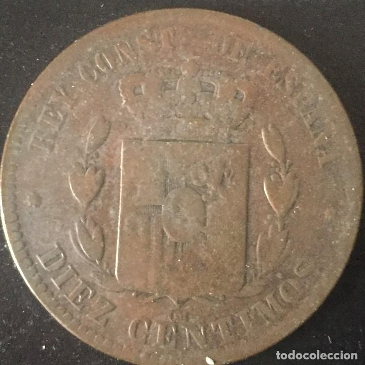 Monedas de Espa&ntilde;a: 10 CENTIMOS ALFONSO XII 1879 - Foto 2