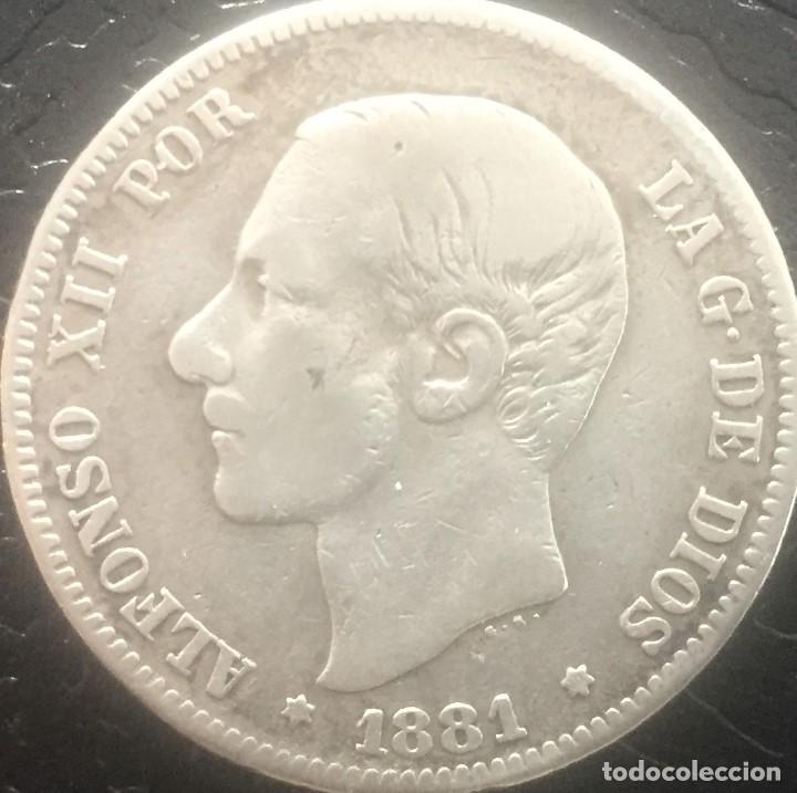 Monedas de Espa&ntilde;a: 2 PTS PLATA ALFONSO XII 1881 - Foto 1