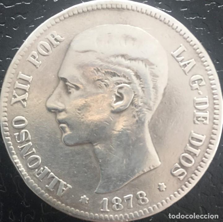Monedas de Espa&ntilde;a: 5 PTS PLATA ALFONSO XII 1878 - Foto 1