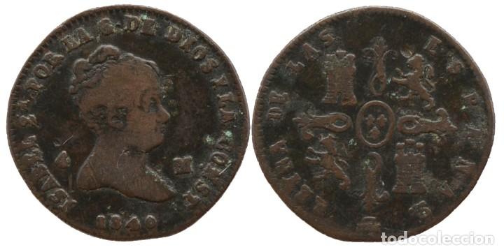 M&uuml;nzen von Spanien: 4 MARAVEDIS 1840 SEGOVIA