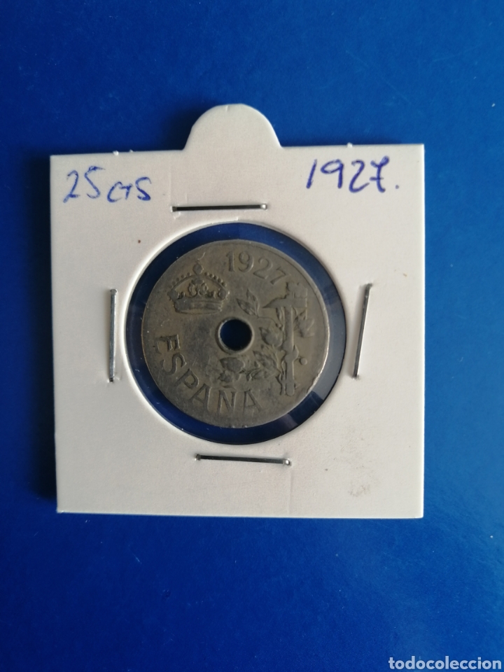 Monedas de Espa&ntilde;a: 25 C&Eacute;NTIMOS 1927 - ALFONSO XIIl - Foto 1