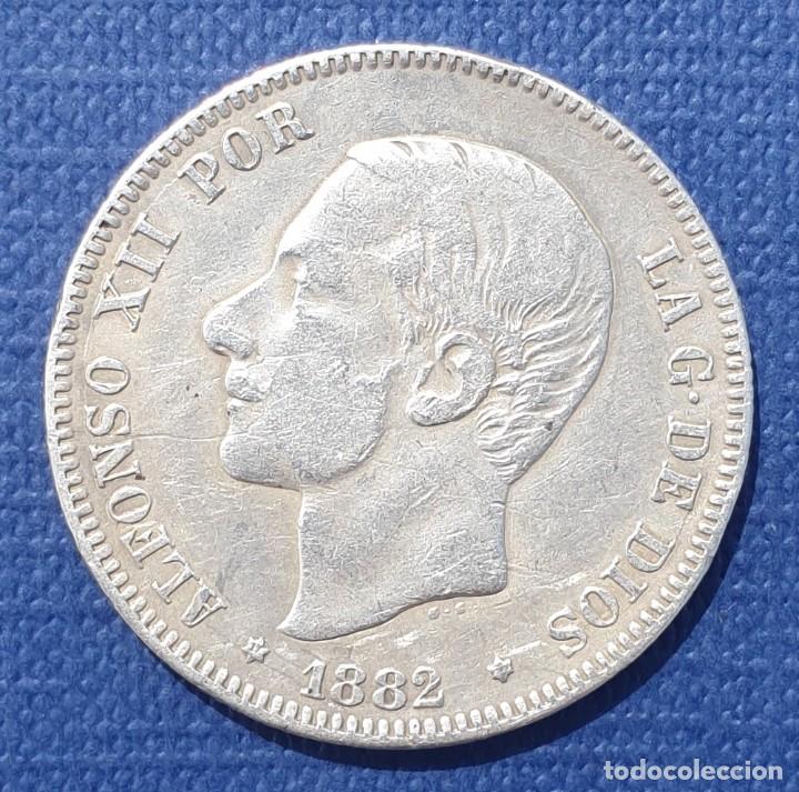 Monedas de Espa&ntilde;a: 2 PESETAS DE ALFONSO XII A&Ntilde;O 1882 E82 MSM - Foto 1