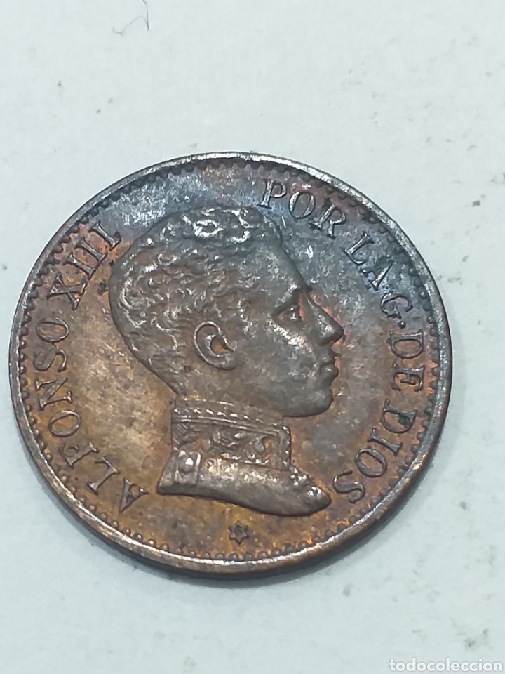 Monedas de Espa&ntilde;a: 1 centimo de Alfonso XIII de 1906 - Foto 2