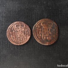 Monedas de España: 2 MONEDAS DE 1 Y 2 BARCELONA MARAVEDIS FELIPE V 1794 - 1796. Lote 200585936