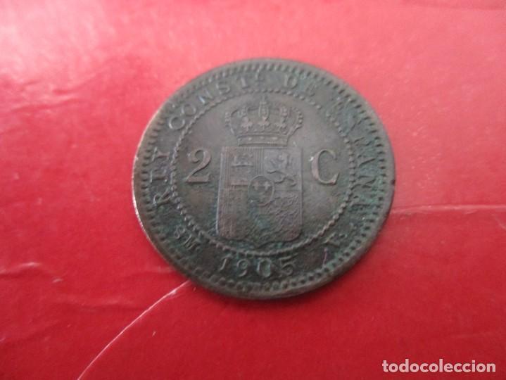Monedas de Espa&ntilde;a: Alfonso XIII. moneda de 2 centimos. 1905 - Foto 1