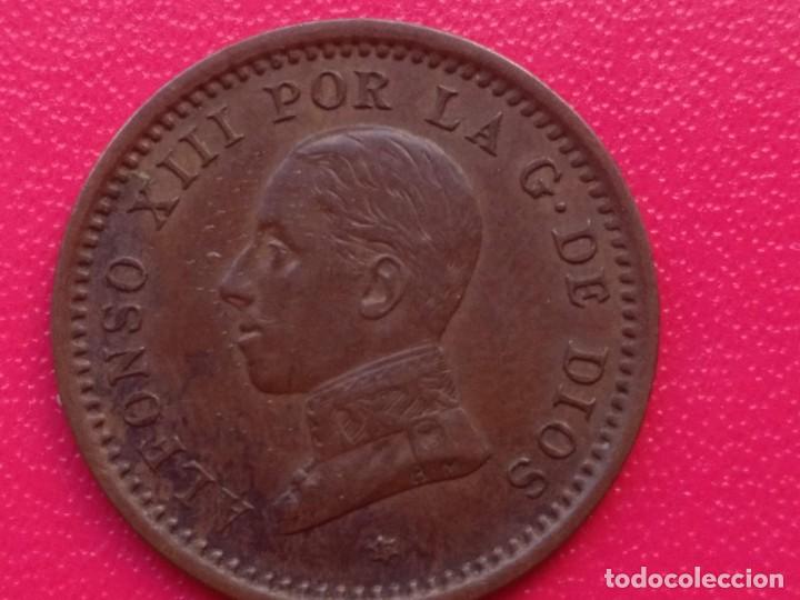 Monedas de Espa&ntilde;a: 1 Y 2 CENTIMOS ALFONSO XIII. 1904 Y 1912 - Foto 6