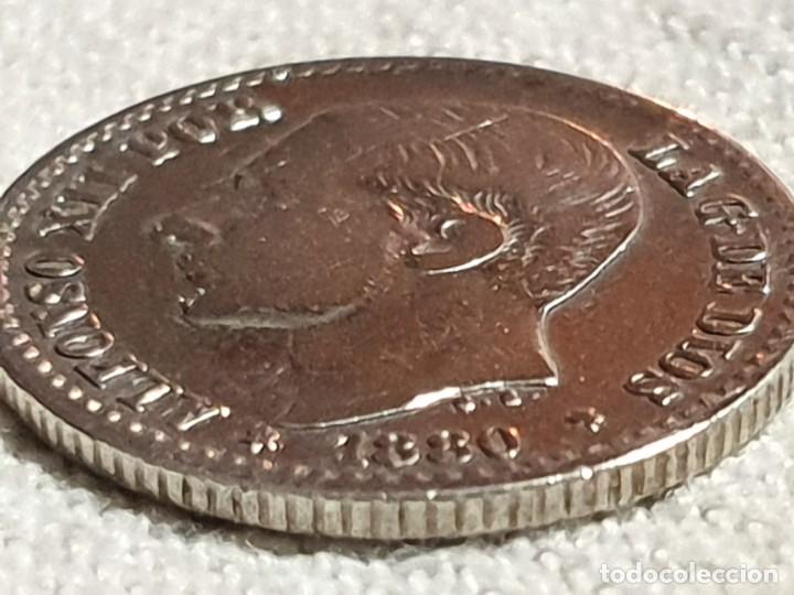 Monedas de Espa&ntilde;a: 50 c&eacute;ntimos 1880 - plata 835 - MBC/VF - Foto 7