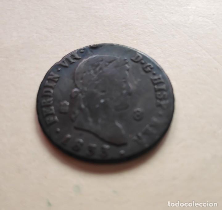 Monedas de Espa&ntilde;a: Moneda de 8 Maraved&iacute;s 1833 Fernando VII - Foto 1
