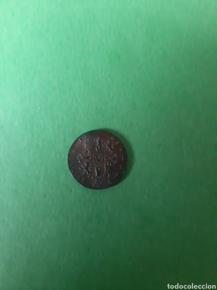 Monedas de Espa&ntilde;a: 1844 Isabel II 2 Maravedis Segovia ebc+/SC - Foto 2