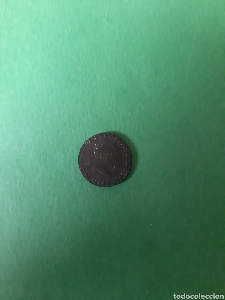 Monedas de Espa&ntilde;a: 1844 Isabel II 2 Maravedis Segovia ebc+/SC - Foto 1