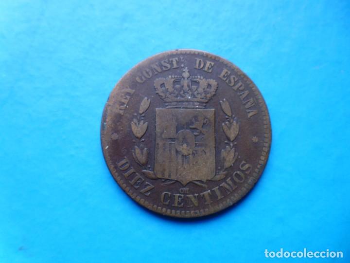 Monedas de Espa&ntilde;a: ESPA&Ntilde;A MONEDA 10 C&Eacute;NTIMOS 1878 - Foto 2