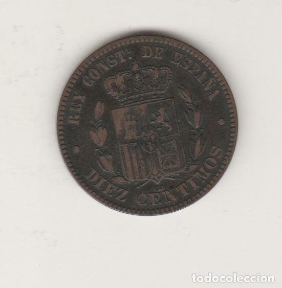 Monedas de Espa&ntilde;a: ALFONSO XII- 10 CENTIMOS- 1878-OM - Foto 2