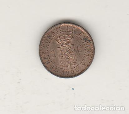 Monedas de Espa&ntilde;a: ALFONSO XIII- 1 CENTIMO-1906*6 SLV-SC - Foto 2