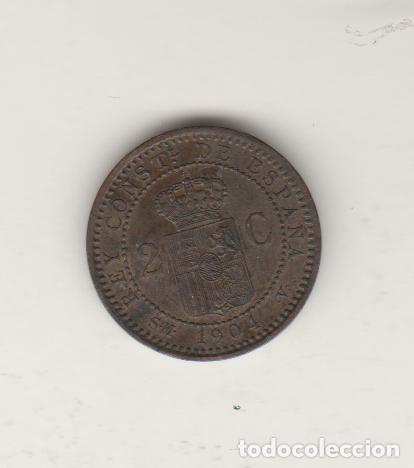 Monedas de Espa&ntilde;a: ALFONSO XIII- 2 CENTIMOS- 1904*04 SMV-SC - Foto 2