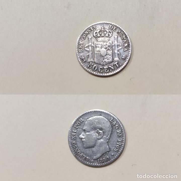 Moedas de Espanha: Cincuenta centimos 1880