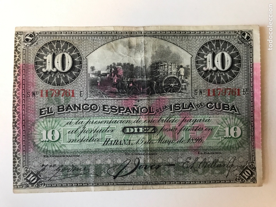 Monedas de Espa&ntilde;a: 10 pesos fuertes. Cuba 1896 - Foto 1