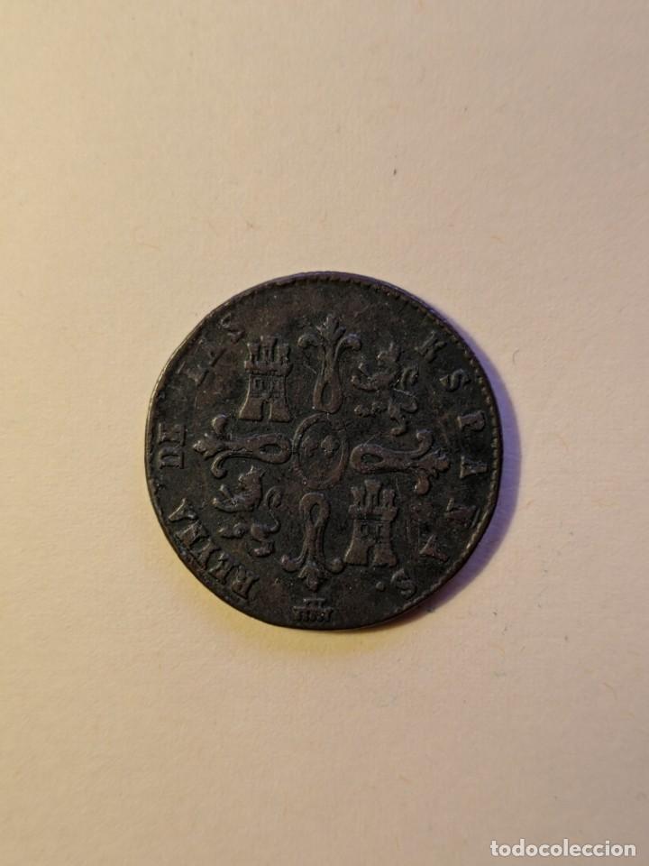 Monedas de Espa&ntilde;a: Moneda de 8 Maraved&iacute;s 1837 Isabel II - Foto 2