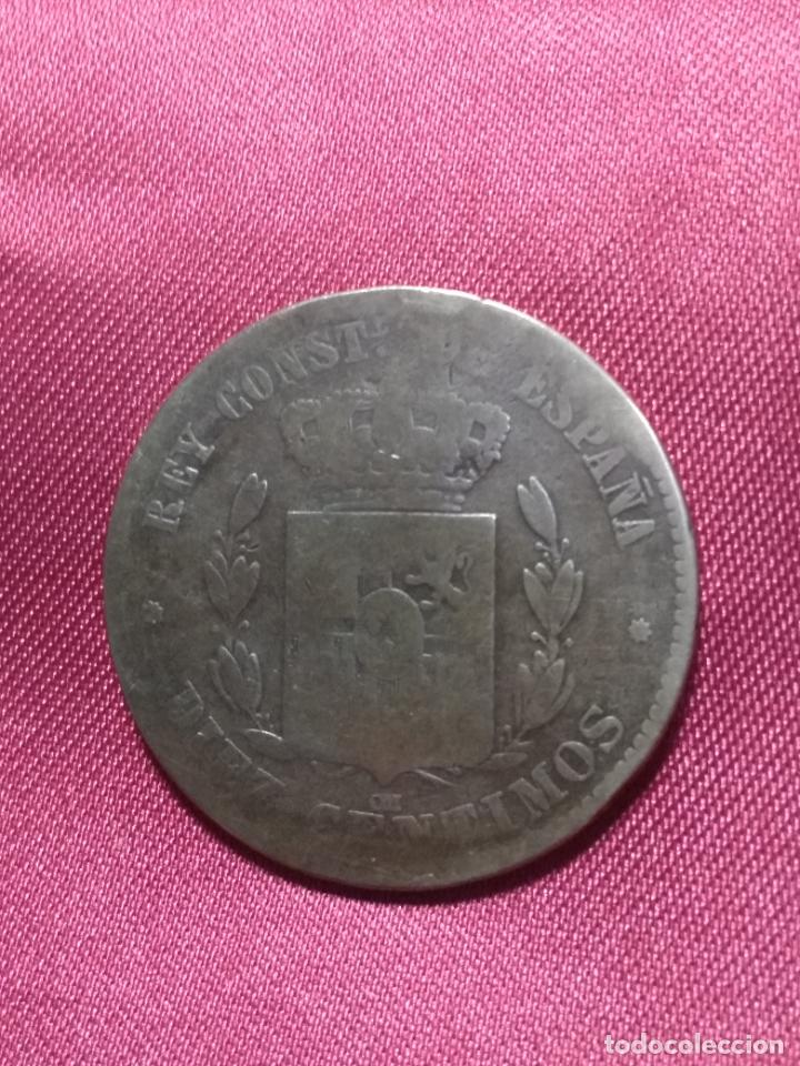 Monedas de Espa&ntilde;a: MONEDA . 10 C&Eacute;NTIMOS. ALFONSO XII. 1878 - Foto 2