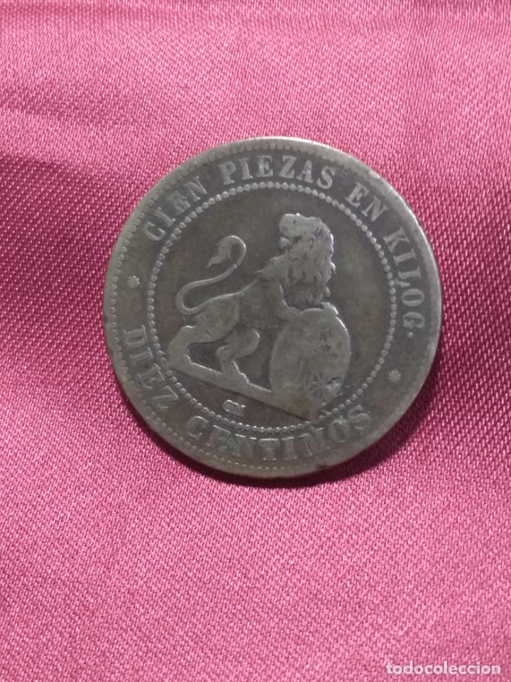 Monedas de Espa&ntilde;a: MONEDA . 10 C&Eacute;NTIMOS. GOBIERNO PROVISIONAL. 1870 - Foto 1