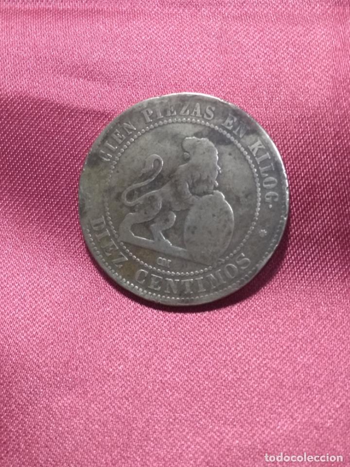 Monedas de Espa&ntilde;a: MONEDA . 10 C&Eacute;NTIMOS. GOBIERNO PROVISIONAL. 1870 - Foto 1