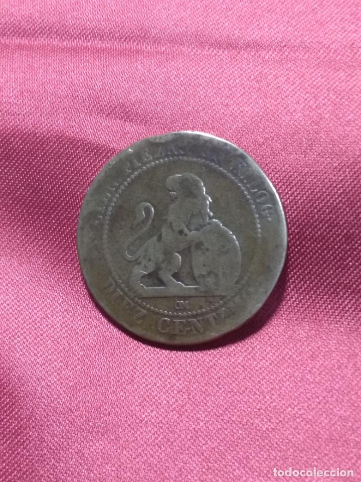 Monedas de Espa&ntilde;a: MONEDA . 10 C&Eacute;NTIMOS. GOBIERNO PROVISIONAL. 1870 - Foto 1