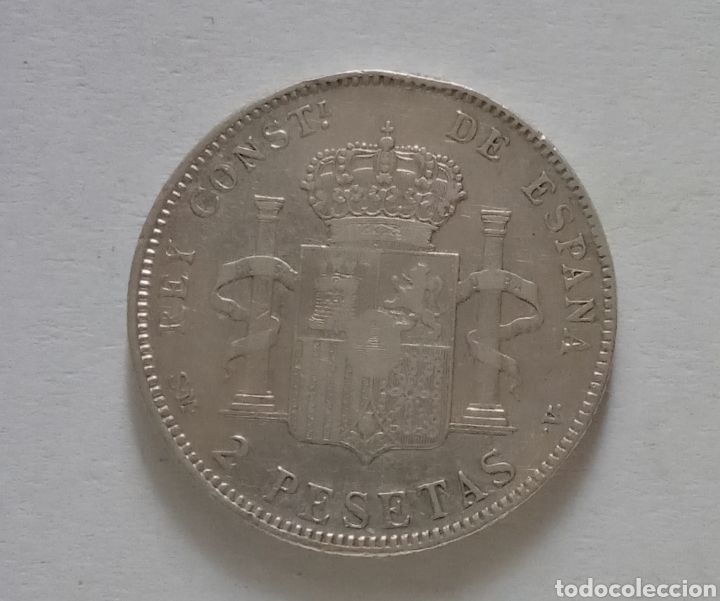 Monedas de Espa&ntilde;a: 2 PTS...........1905..............EBC..............ALFONSO XIII - Foto 2