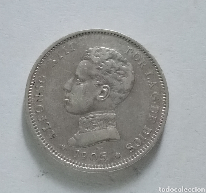 Monedas de Espa&ntilde;a: 2 PTS...........1905..............EBC..............ALFONSO XIII - Foto 1