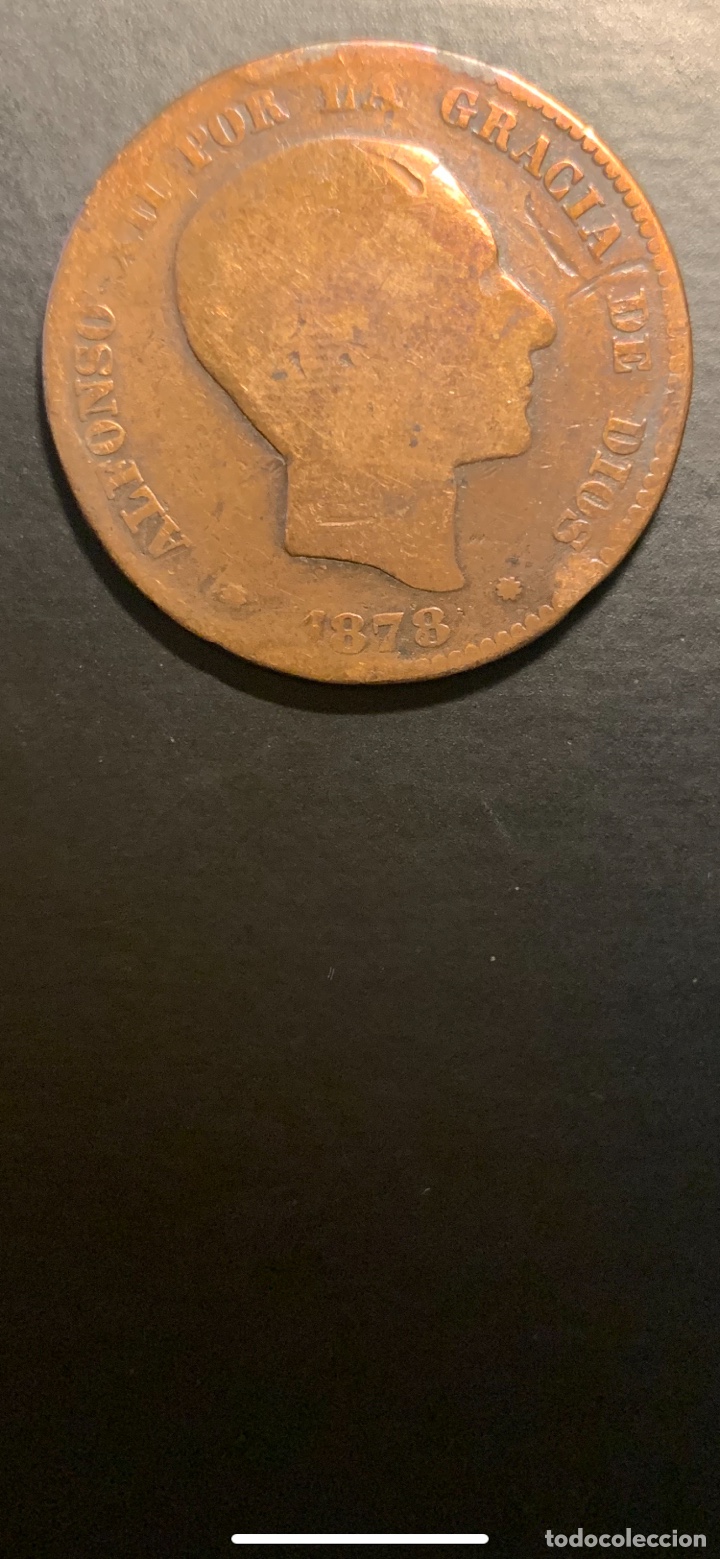 Monedas de Espa&ntilde;a: 10 C&eacute;ntimos 1878 Alfonso XII - Foto 1