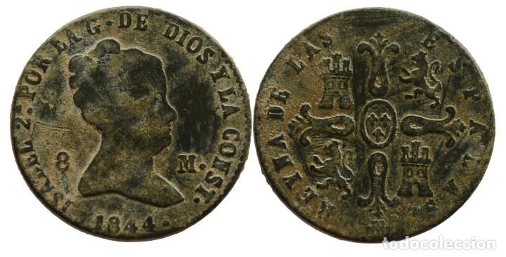 M&uuml;nzen von Spanien: 8 MARAVEDIS 1844 SEGOVIA