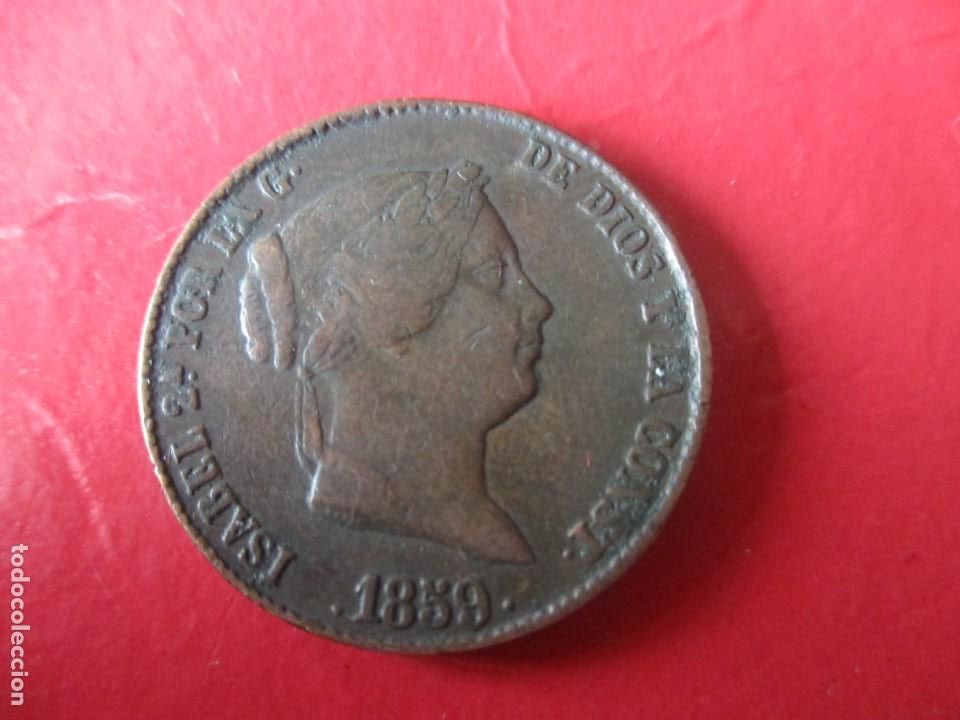 Monedas de Espa&ntilde;a: Isabel II. 25 centimos de real. 1859 Segovia - Foto 1