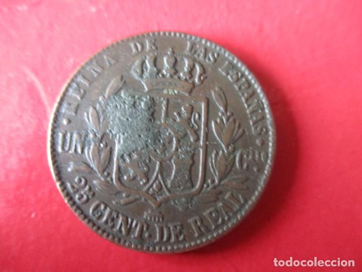 Monedas de Espa&ntilde;a: Isabel II. 25 centimos de real. 1859 Segovia - Foto 2