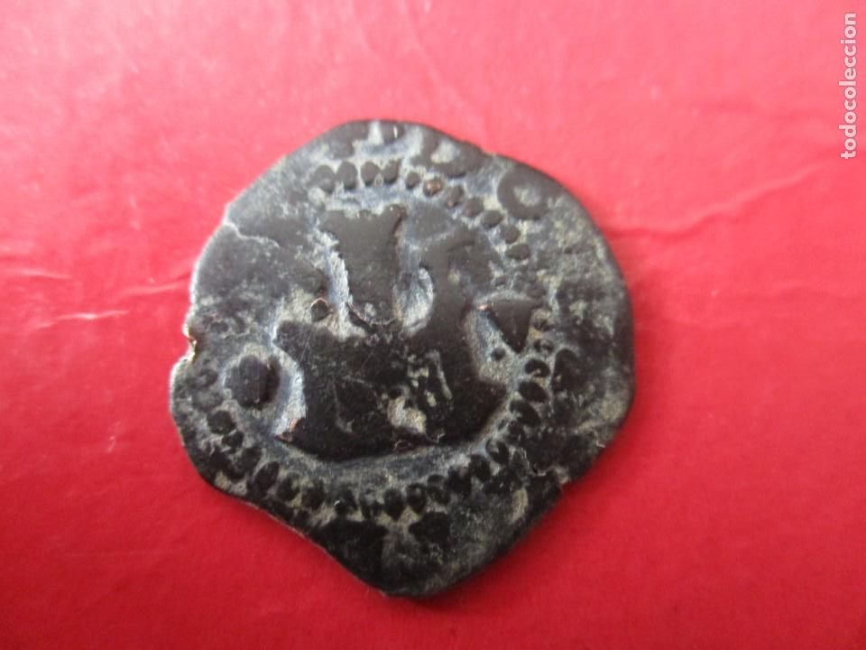 Monedas de Espa&ntilde;a: Felipe II. 2 cuartos. 1556/1598. Coru&ntilde;a - Foto 1
