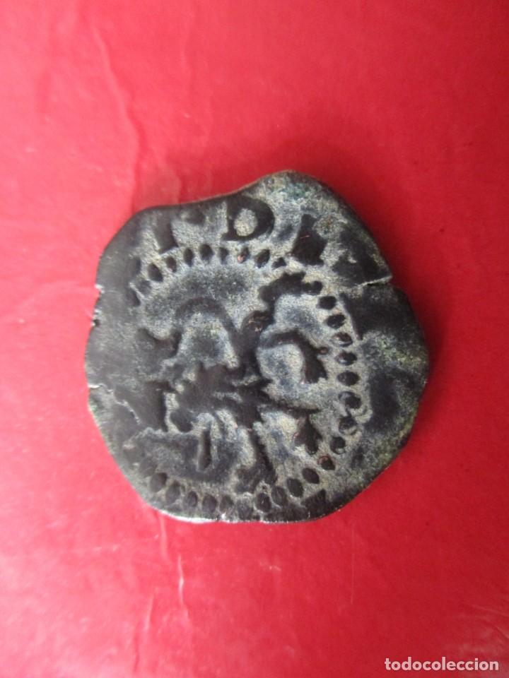 Monedas de Espa&ntilde;a: Felipe II. 2 cuartos. 1556/1598. Coru&ntilde;a - Foto 2