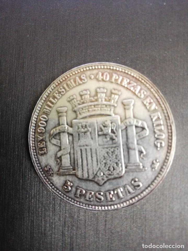 Monedas de Espa&ntilde;a: 5 PTAS 1870 ALFONSO XII - Foto 2