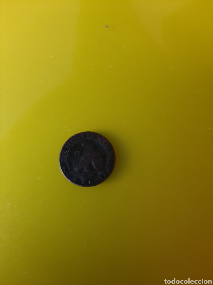 Monedas de Espa&ntilde;a: 1870 Espa&ntilde;a UN CENTIMO UN GRAMO. - Foto 2