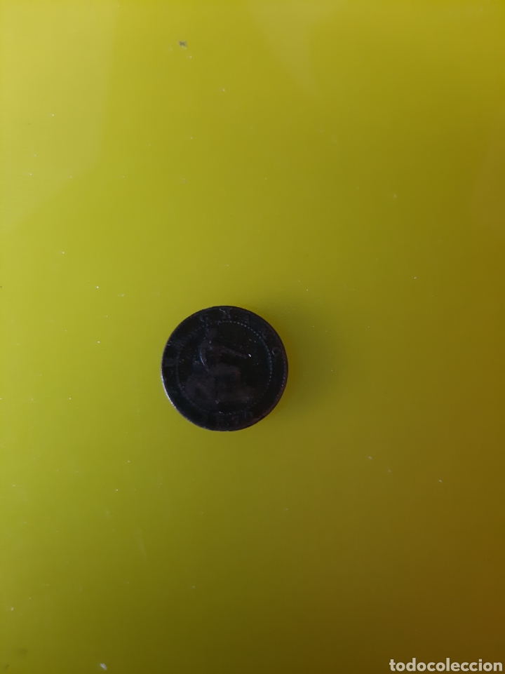 Monedas de Espa&ntilde;a: 1870 Espa&ntilde;a UN CENTIMO UN GRAMO. - Foto 1