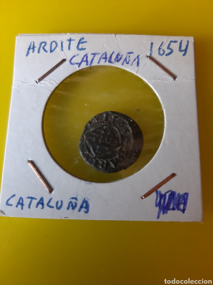 Monedas de Espa&ntilde;a: CATALU&Ntilde;A 1654 ARDITE A.R. - Foto 1