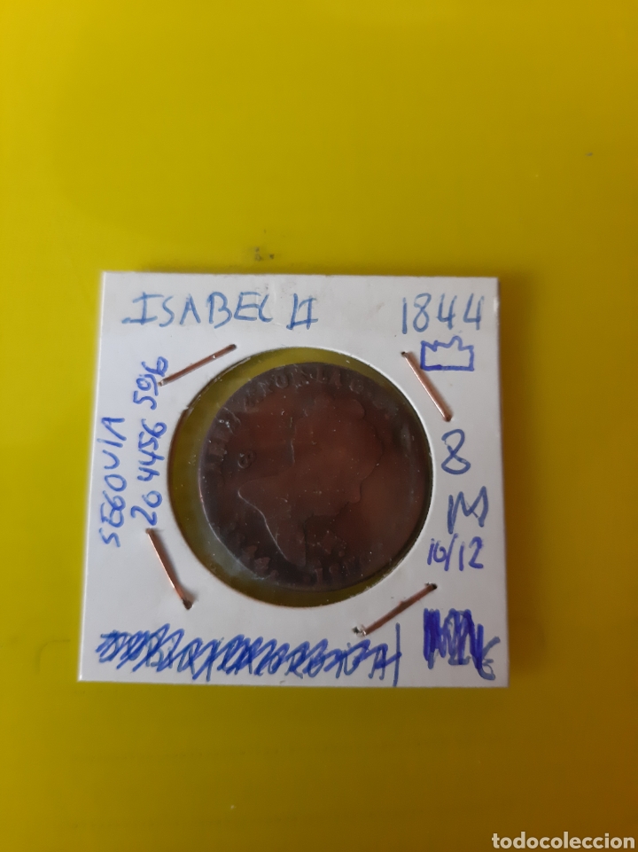 Monedas de Espa&ntilde;a: SEGOVIA 8 MARAVEDIS 1844 ISABEL II - Foto 1