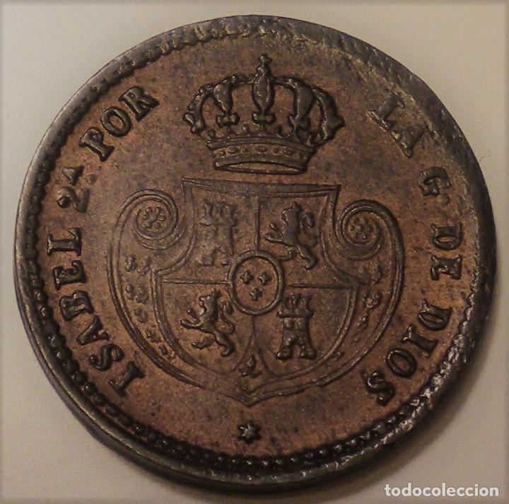 Monedas de Espa&ntilde;a: D&eacute;cima de Real - Isabel II - 1853 - Segovia - Foto 2