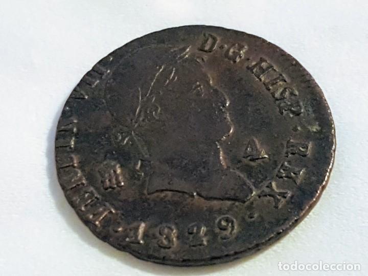 Monedas de Espa&ntilde;a: 1829, 4 maravedis,Segovia - Foto 3