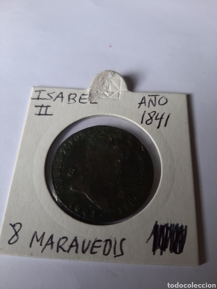 Monedas de Espa&ntilde;a: 1841 ISABEL II 8 MARAVEDIS ESPA&Ntilde;A - Foto 1
