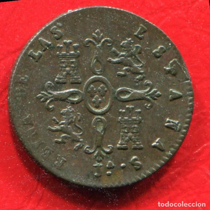 Monedas de Espa&ntilde;a: ISABEL II - 2 MARAVEDIS 1848 JUBIA - Foto 2