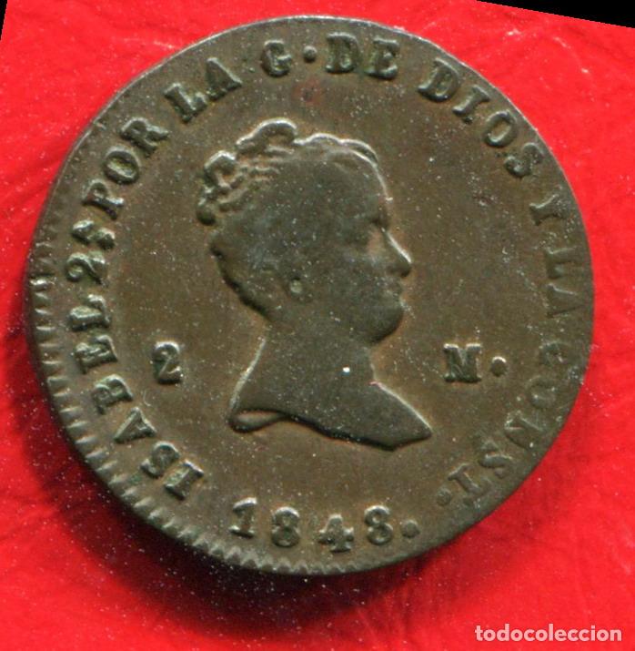 Monedas de Espa&ntilde;a: ISABEL II - 2 MARAVEDIS 1848 JUBIA - Foto 1