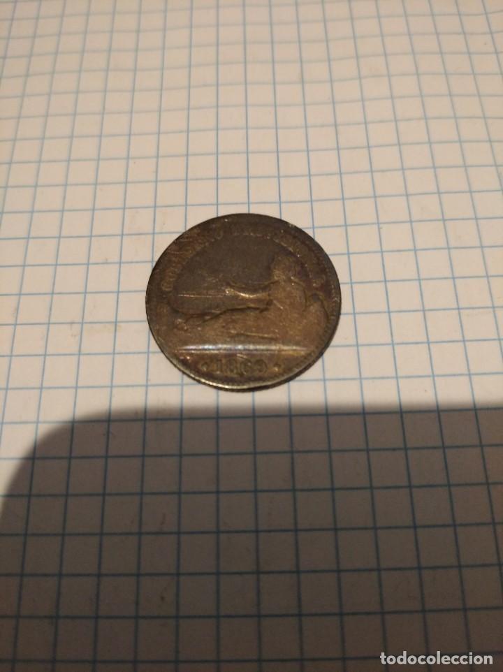 Monedas de Espa&ntilde;a: Moneda de plata 1 peseta de 1869 - Foto 1