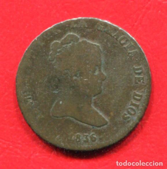 Monedas de Espa&ntilde;a: ISABEL II - 4 MARAVEDIS 1836 - SEGOVIA - Foto 1