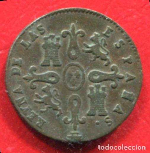 Monedas de Espa&ntilde;a: ISABEL II - 4 MARAVEDIS 1846 - SEGOVIA - Foto 2