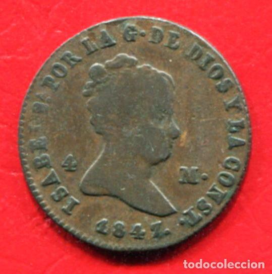 Monedas de Espa&ntilde;a: ISABEL II - 4 MARAVEDIS 1847 - JUBIA - Foto 1