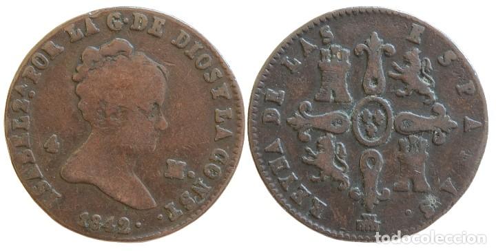M&uuml;nzen von Spanien: 4 MARAVEDIS 1842 SEGOVIA