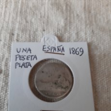 Monedas de España: 1869 GOBIERNO PREVISIONAL ESPAÑA UNA PESETA PLATA 5 GRAMOS COLISEVM NUMISMÁTICA
