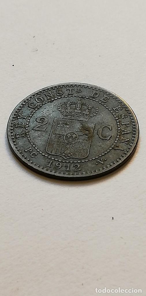 Monedas de Espa&ntilde;a: 2 c&eacute;ntimos 1912 alfonso XIII - Foto 2